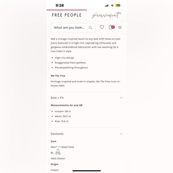 NWOT FREE PEOPLE WE THE FREE Rancher Slouchy Jeans | MSRP $228 - Picture 2 of 9